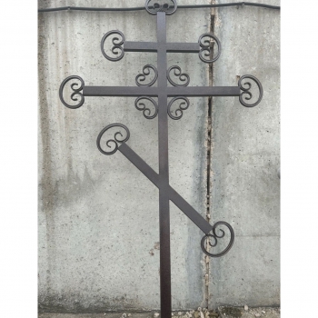 Крест металлический на могилу № 2