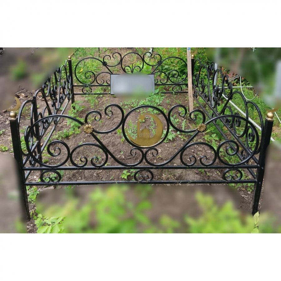 Ограда на могилу металлическая № 25