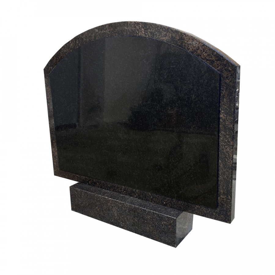 Памятник горизонтальный со вставкой № 7