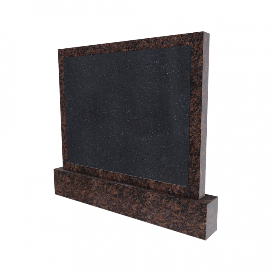 Памятник горизонтальный со вставкой № 57